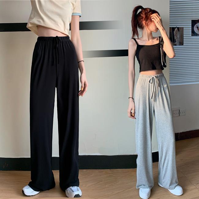 ワイドパンツ レディース スウェットパンツ ゆったり ジャージ ロングパンツ スポーツウェア 普段着 カ..