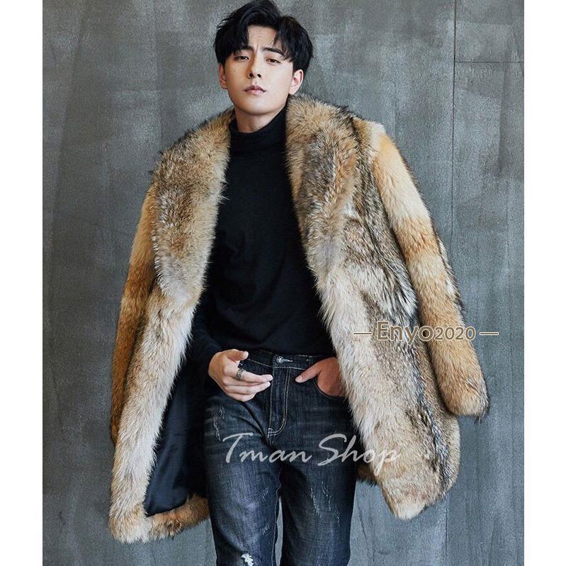 ファーコート 毛皮コート ロングコート メンズ ミンク フェイクファー アウター 大きいサイズ ゆったり 厚手 暖かい 高級素材 上品 アウター 冬新作