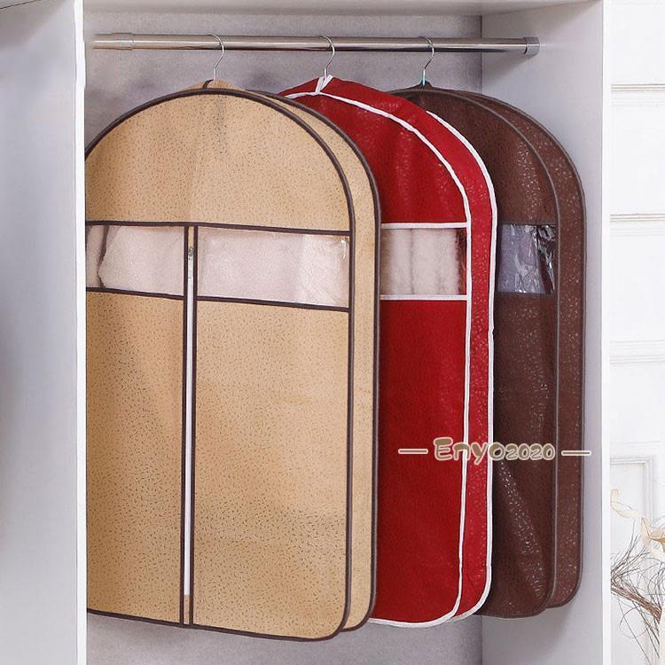 3点セット 衣装カバー 洋服カバー まとめてタイプ ホコリ防止 衣類収納 取り付け簡単 衣類カバー ウエ..