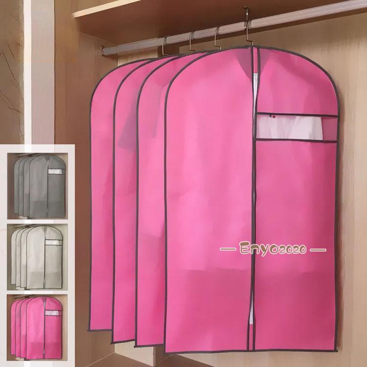 5点セット 衣装カバー 洋服カバー ホコリ防止 衣類収納 取り付け簡単 衣類カバー ウエアカバー 収納カ..