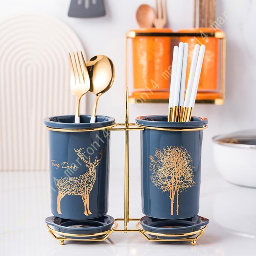 キッチンツールラック 水切りらっく かご カトラリースタンド 箸立て 水切り ラック だっすい 実用的 ..