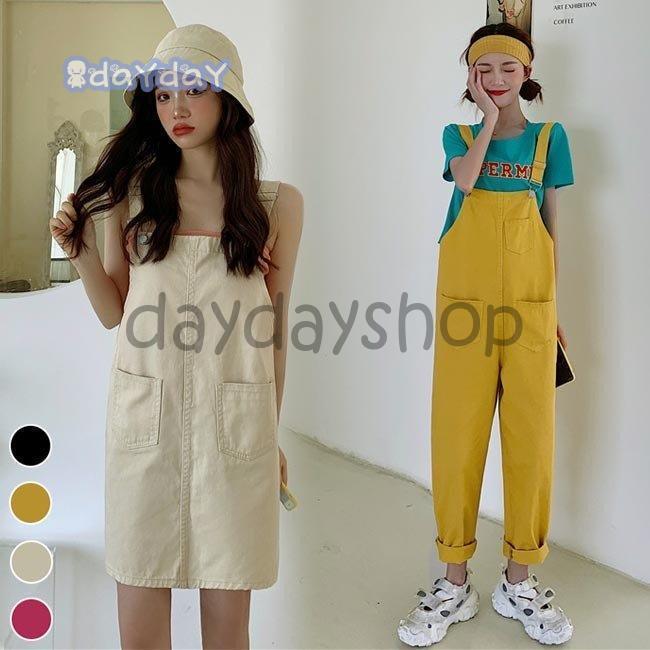 サロペットワンピース 夏 レディース オールインワン ゆったり サロペットパンツ オーバーオール サロペットスカート サスペンダースカート