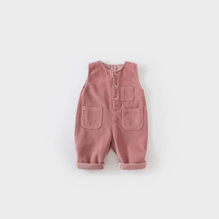 コーデュロイ オーバーオール 子供服 サロペット ベビー 女の子 男の子 キッズ ベビー オールインワン シンプル 長ズボン 可愛い 秋 冬