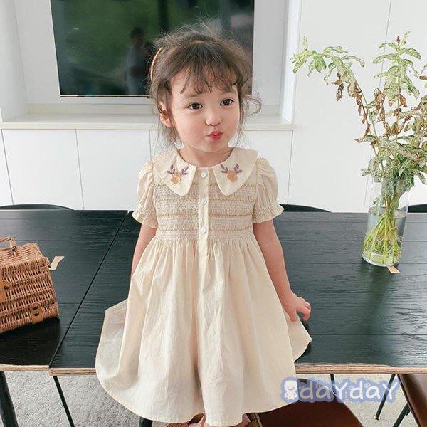 子供服 ワンピース キッズ 女の子 春夏 半袖 花柄ワンピース 子ども服 ジュニア 子供ドレス dress ベビー服 お姫様 おしゃれ 可愛い カジュアル 新品 90