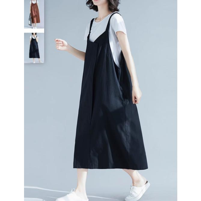 サロペットスカート ワンピース ロングワンピース キャミワンピース オールインワン ベロア サロペット ゆったり 体型カバー カジュアル 30代 40代 夏 秋