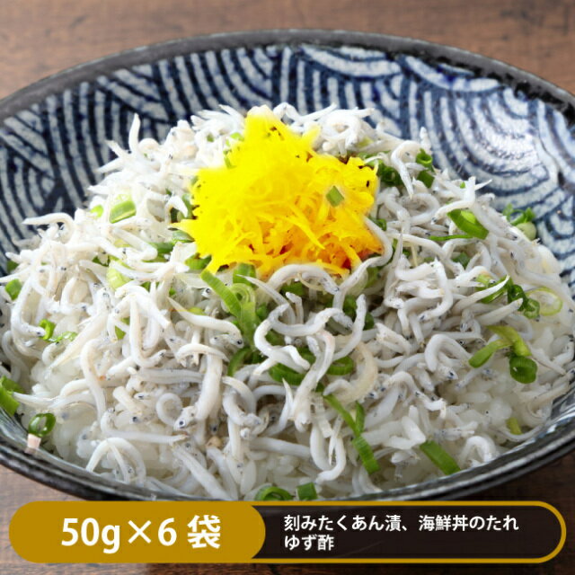 龍馬しらす 50g×6袋 300g 刻みたくあん付き 海鮮丼のタレ 釜揚げしらす 高知 土佐 国産 高知産 冷凍 ギフト プレゼント 化粧箱 自宅用 お中元 お歳暮 母の日 父の日 敬老の日 子供 赤ちゃん うすしお 天日干し しらす丼 丼ぶり おつまみ