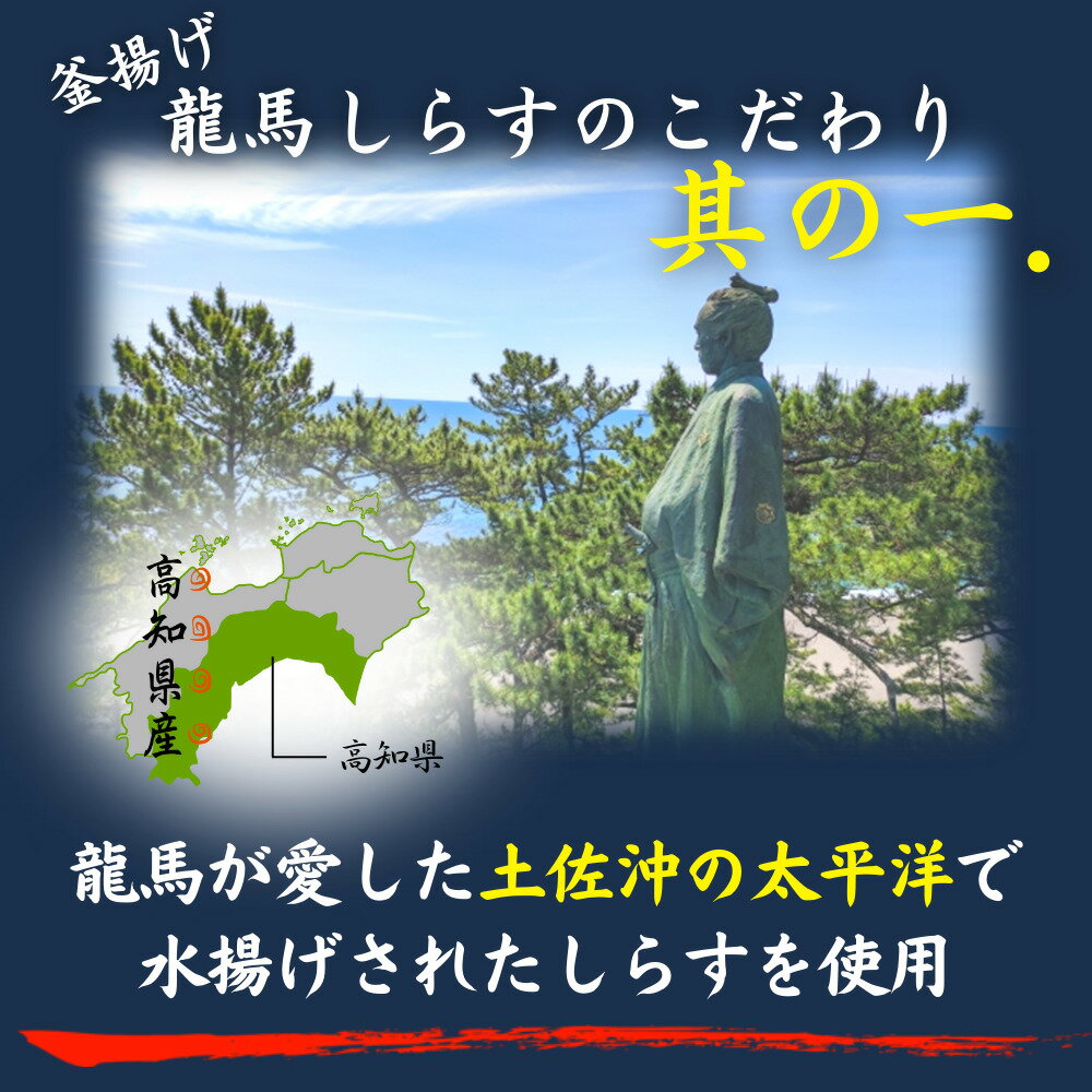 龍馬しらす 50g×12袋 600g 刻みたくあん付き 海鮮丼のタレ 釜揚げしらす 高知 土佐 国産 高知産 冷凍 ギフト プレゼント 化粧箱 自宅用 お中元 お歳暮 母の日 父の日 敬老の日 子供 赤ちゃん うすしお 天日干し しらす丼 丼ぶり おつまみ