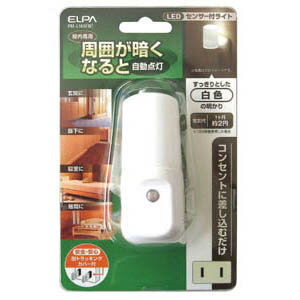 【エルパ ELPA】センサー付ライト LEDセンサー付きライト【PM-L160（W）】