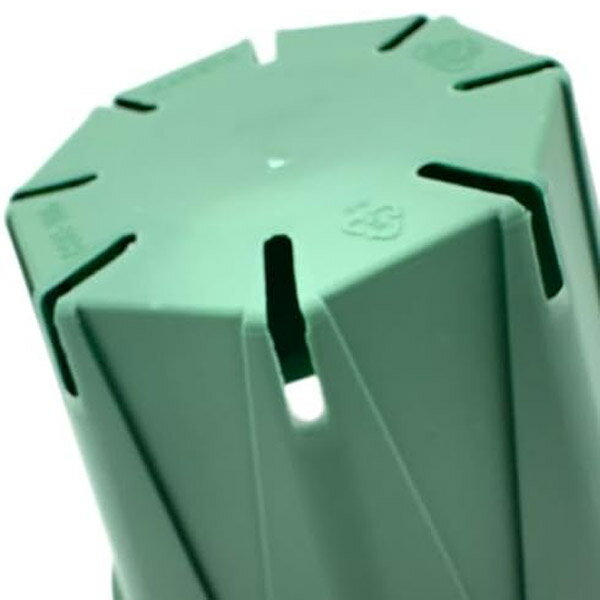 【渡辺泰】鉢 プラ鉢 育苗 スリットポット 5個入【丸 直径7.5cm モスグリーン】