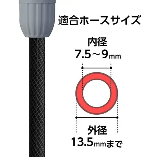 【タカギ】散水用品 散水パーツ 散水ノズル スティックノズル（GY）【QG1173GY】