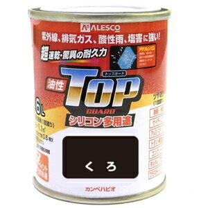 【カンペハピオ】油性塗料 油性トップガード【1．6L 黒】