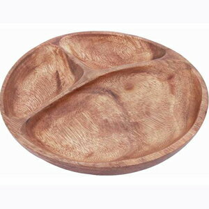 木製食器///////////////\' - 【不二貿易】木製食器 アカシア ラウンドトレー【PH-64815】