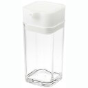 【山崎実業】調味料入れ アクア プッシュ式醤油差し【80ml ホワイト】
