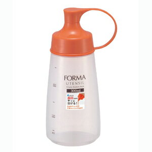 【アスベル】調味料入れ フォルマ 調味料ボトル【広口 中 オレンジ】