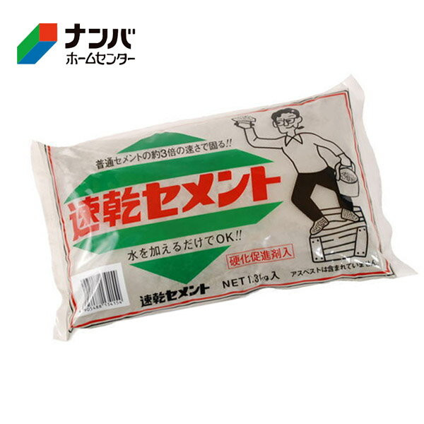 Rakuten - 【家庭化学】補修材 セメント 速乾セメント 1.3kg グレー