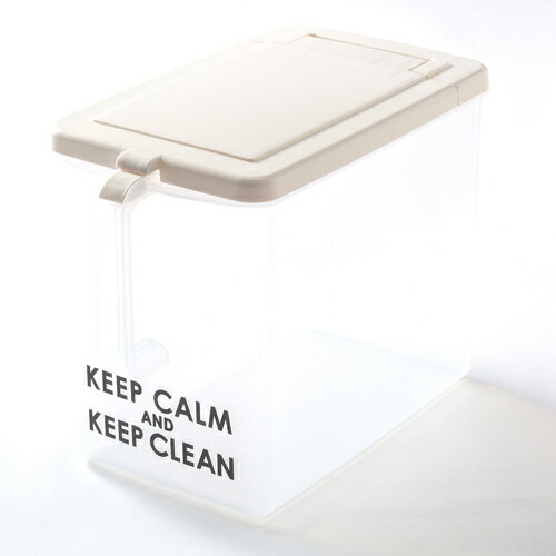 【平和工業】乾物ケース 取っ手付ストッカー【深型 クリア】