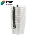 【日本ポリ鉢販売】プレステラ 10個組【90型 ホワイト】