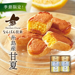 【なんばん往来 糸島産甘夏味入 詰合せ6個入】 季節限定 手土産 ギフト ご褒美スイーツ ティータイム