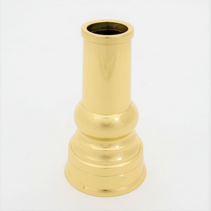 【高岡製・真鍮製】神具・真鍮製榊立て4寸5分 高さ13,6cm×底寸法7,7cm御榊入れ おさかきいれ お榊 おさかき さかきたて 榊立て 丸 丸榊 まるさかき お供え おそなえ お祭り お祀り 神事 神棚 御稲荷 神具 1日 15日 月初め 月中 真鍮製 しんちゅう 国産 日本産