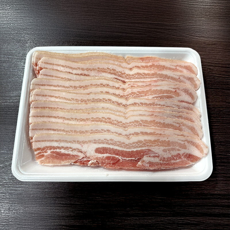 【ナンチク】【国産】 皮付き豚バラしゃぶしゃぶ用 500g 鹿児島