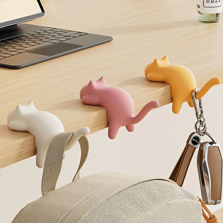 4個セット バッグハンガー カバン掛け 穴あけ不要 サイドテーブルフック オフィ 多機能リュックサック ..