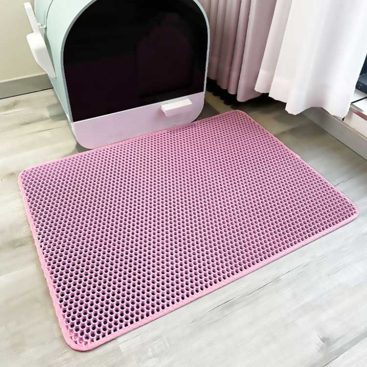 全4サイズ×6色 砂取りマット 猫 トイレマット 大判 75×55cm 猫砂マット 猫砂キャッ...