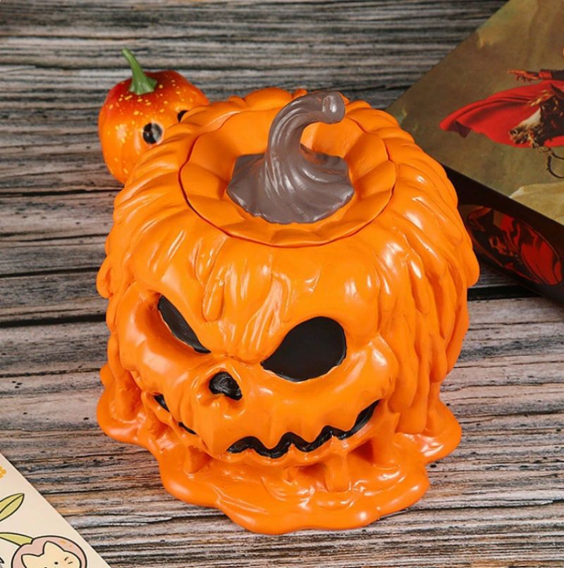 カボチャバケ おしゃれ 15*15*18cm 収納ボックス キャンディボックス ハロウィン 置物 蓋付き かぼちゃ オーナメント かぼちゃ