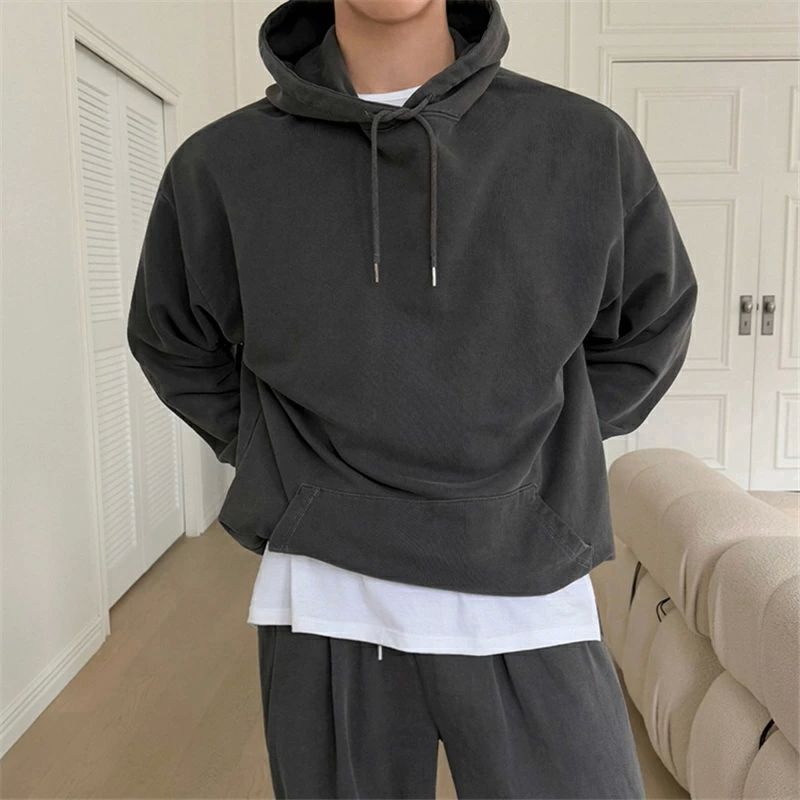 メンズ パーカー おしゃれ 長袖 レトロ ゆったり ストレート 秋 フーデッド 冬 服 プルパーカー 韓国 大きいサイズ スウェット