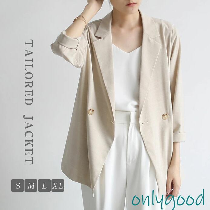 サマー ビジネス 春 オフィス アウター スーツ ゆっ レディース 春夏 秋 無地 夏 カジュアル トップス ..