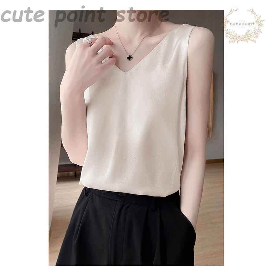 接触冷感 カジュアル ゆったり 着痩せ 体型カバー タンクトップ トップス 重 冷感 キャミソール インナー 薄手 快適 レディース