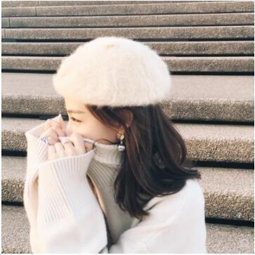 アウトドア 帽子 カジュアル 防寒 あったか 可愛い ベレー帽 冬物 ふわふわ 秋物 小顔効果 暖かい レデ..