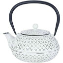 鉄瓶 茶こし付き ポット ティーポット 鉄やかん 紅茶 急須 鉄分補給 手作り ih対応 直火可 白いやかん 南部鉄器 鋳鉄 耐熱急須