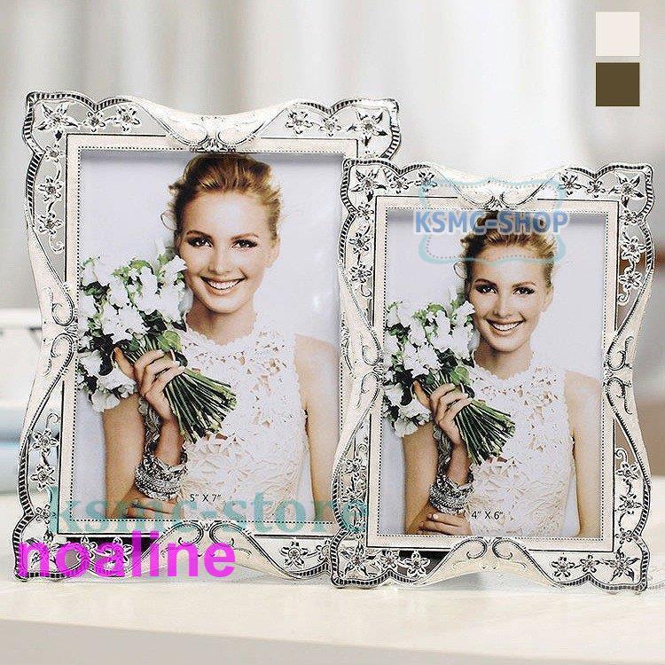 かわいい プレゼント 北欧 シンプル フォトフレーム お祝い 写真立て A4 シルバー リビング/[ksmc61] 褐色 結婚祝い 出産祝い