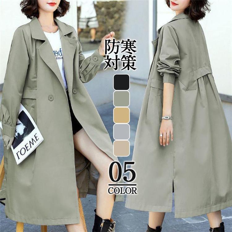 パーカー アウトドア ジャケット ロング レディース トレンチコート 無地 羽 長袖 春秋 アウター ミリタリージャケット ブルゾン