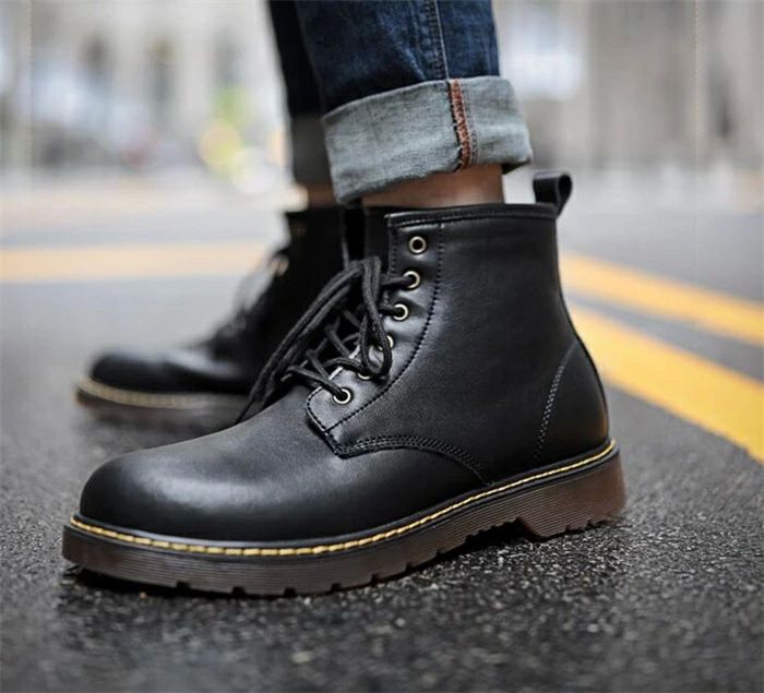 フラットヒール レースアップ ショートブーツ 本革 エンジニアブーツ ワークブーツ シューズ メンズ ブーツ 靴 レザーブーツ
