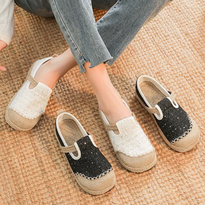 刺繍 スリッポン レディース 外履きOK 手編み ナチュラル ヘンプ エスニック アジアン アジアン サンダル サンダル エスニック