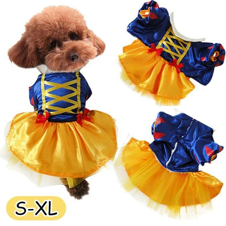 小型犬 柔らかい 可愛い おかしな 仮装 服 犬 猫 コスプレ用 ドッグウェア ドレス コスプレ ふんわり ..