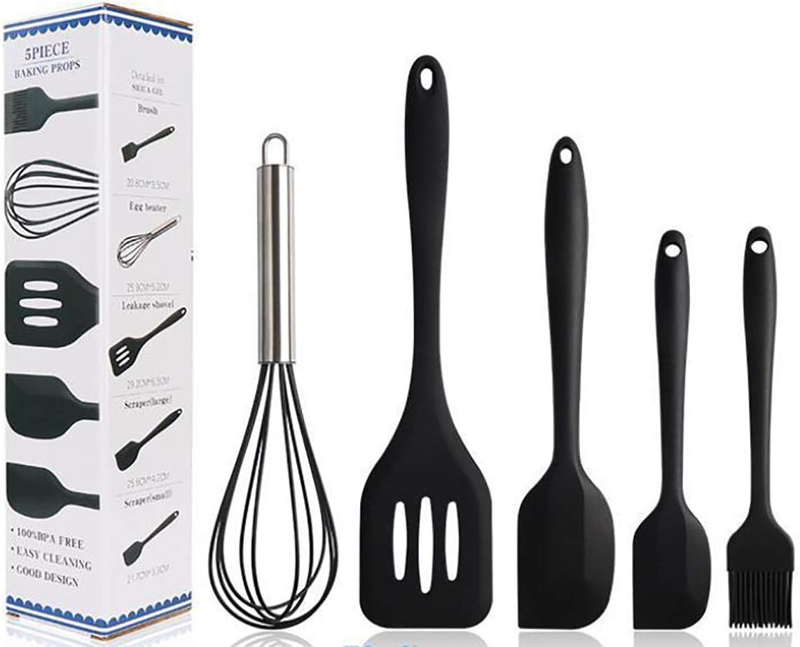 おたま クッキングツール 5点セット フライ返し 台所用品 トング 耐熱シリコン 泡だて器 料理 キッチン..