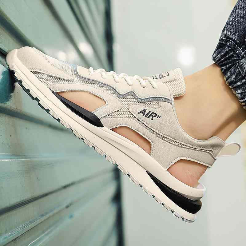 スニーカー サンダル かっこいい 個性的 スポーツサンダル メンズ 韓国系 黒 白 ベージュ ルーズ スポ..