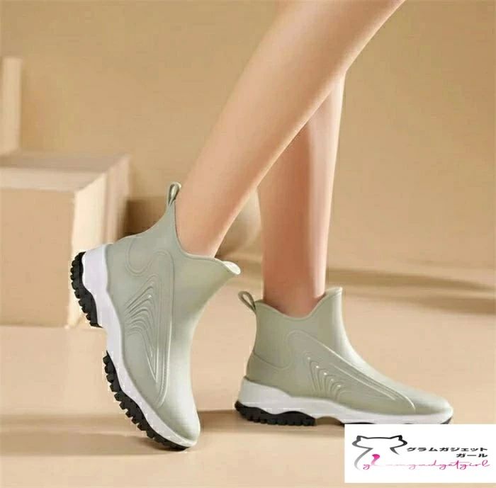 レイン靴 雪 雨 防水 雨靴 レインシューズ 防水 防臭 抗菌 ローヒール ショートブーツ 防滑 歩きやすい 梅雨
