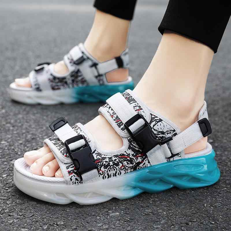 スポーツサンダル メンズ レディース グラデーション かっこいい 個性的 スポサン 韓国系 厚底 サンダル シューズ 夏 バイカラー