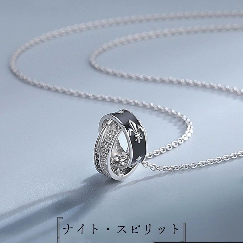 贈り物 70cm かっこいい 男性 ネックレス お spirit 60cm 新品 メンズ knight ナイトスピリット ペンダ..