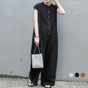 半袖 カジュアル フロント ゆったり レース コットン 綿 上品 サロペット 透かし編み モード オールインワン 着痩せ レディース