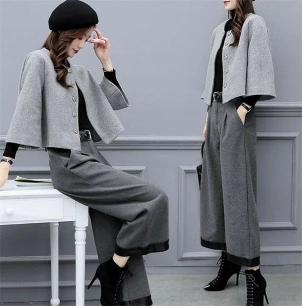 長袖 上下セット パンツ 春秋 カジュアルセット セットアップ 2点セット レディーススーツ 韓国風 きれいめ ショートトップス