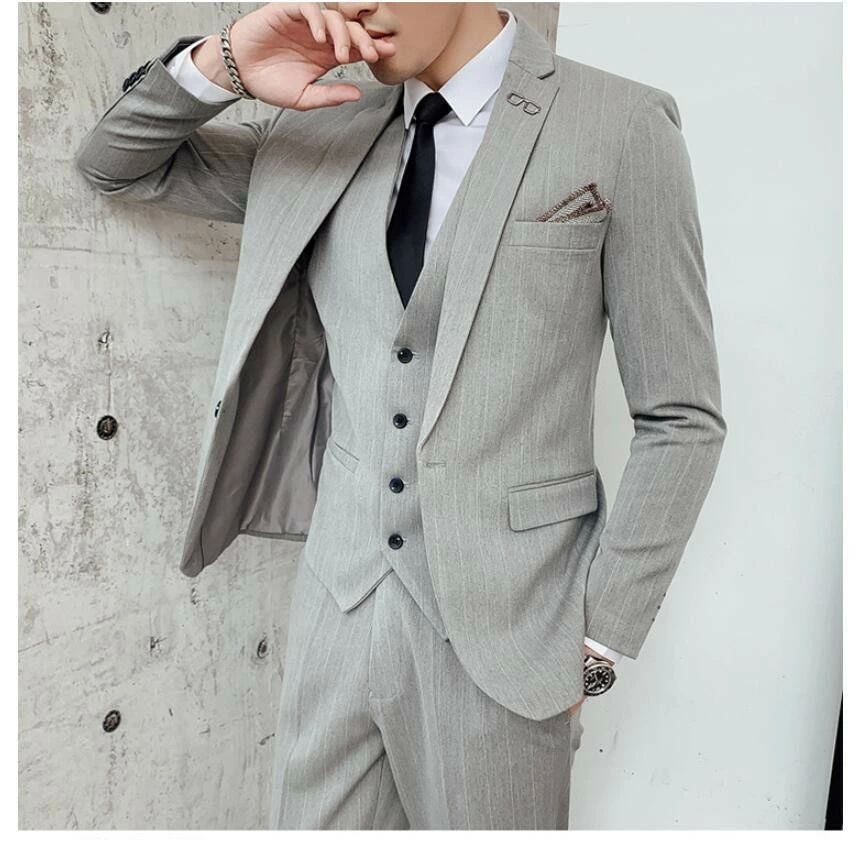 品質良い スーツ メンズ タキシード メンズスーツ 3点セットスーツ カッコイイ 1つボタンスーツ フォーマルスーツ 結婚式 二次会