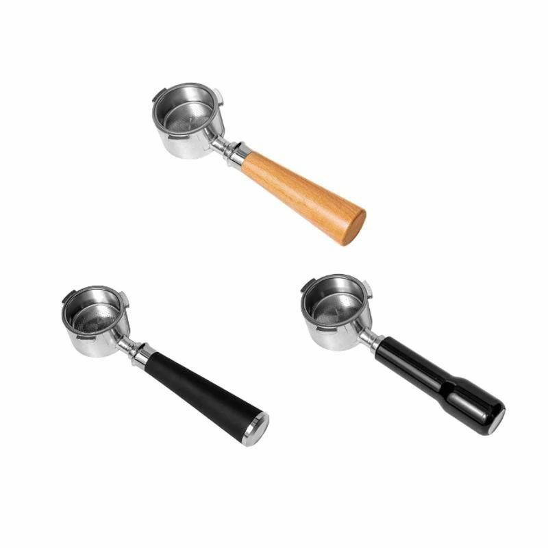 51mmボトムレスポータフィルターコーヒーポータフィルターフィルターハンドル再利用可能な合金交換部品..