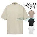 スポーティ ランニ メンズ トップス ゴルフウエア スポーツウエア 無地 カットソー ゴルフシャツ モックネック カジュアル 半袖