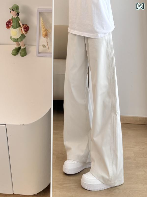 アメリカン パンツ ベベル 夏の カジ スウェット ワイドパンツ