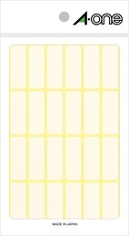 エーワン A-ONE 06003 フリーラベル 24面 白◆入数:15シート(360片) ◆シートサイズ:90×150mm ◆一片サイズ:12mm×33mm ◆面付:24面 6列×4段 ◆ラベル・カード厚み:0.11mm ◆材質:上質紙 ◆用紙特性:マット ◆白色度:0.8 ◆再生可能なはくり紙を使用:○自由に書き込める白無地の手書き用ラベルです。ラベルの裏紙はリサイクル可能です。自由に書き込める白無地の手書き用ラベルです。ラベルの裏紙はリサイクル可能です。