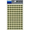 エーワン 07011 カラーラベル 金 9mmφ 8シート 送料無料